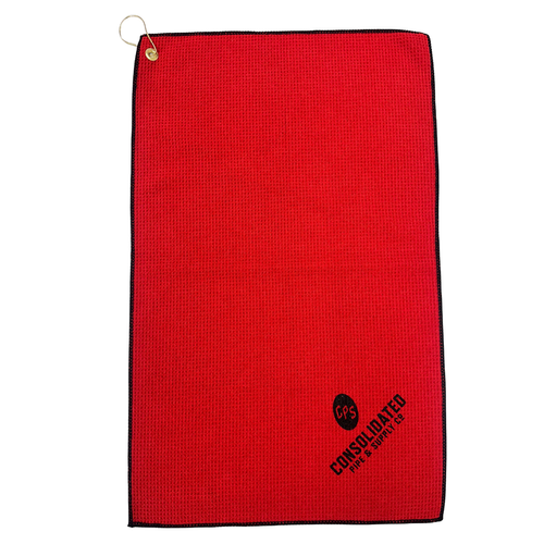 Red Microfiber Golf Towel image thumbnail