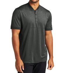 Image of Men's Grey Heather Stretch Pique Henley