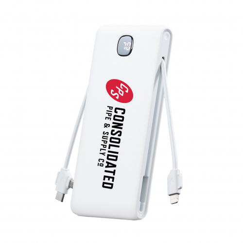 White 10,000 mAh Power Bank image thumbnail