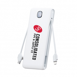 Image of White 10,000 mAh Power Bank