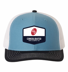 Image of Light Blue/Navy/White Mesh Richardson Trucker Cap