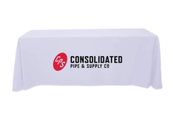 Image of 6/8' White Table Cover