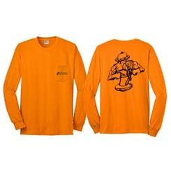 Image of Safety Orange Long Sleeve T-Shirt