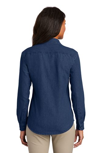 Ladies Long Sleeve Value Denim Shirt image thumbnail