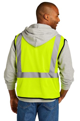 ANSI 107 Class 2 Economy Mesh One-Pocket Vest image thumbnail