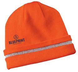 Image of Enhanced Visibility Beanie with Reflective Stripe