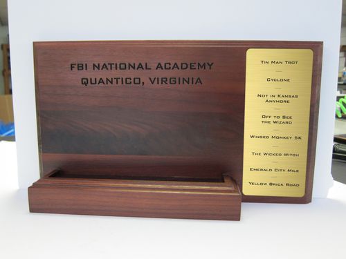 Walnut Yellow Brick Road Plaque image thumbnail