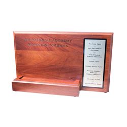 Image of Walnut Yellow Brick Road Plaque
