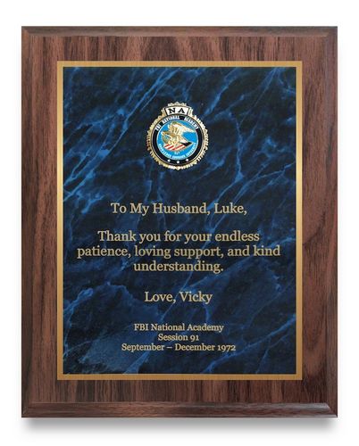 8" x 10" Rosewood Appreciation Plaque image thumbnail