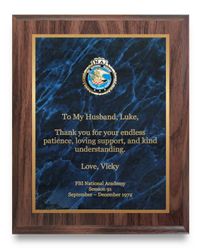 Image of 8" x 10" Rosewood Appreciation Plaque