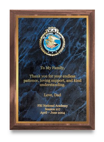 5" x 7" Rosewood Appreciation Plaque image thumbnail