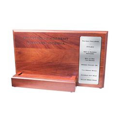 Image of Walnut Yellow Brick Road Plaque