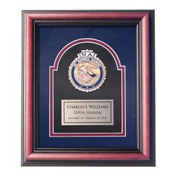 Image of Small Shadow Box with Seal and Plate