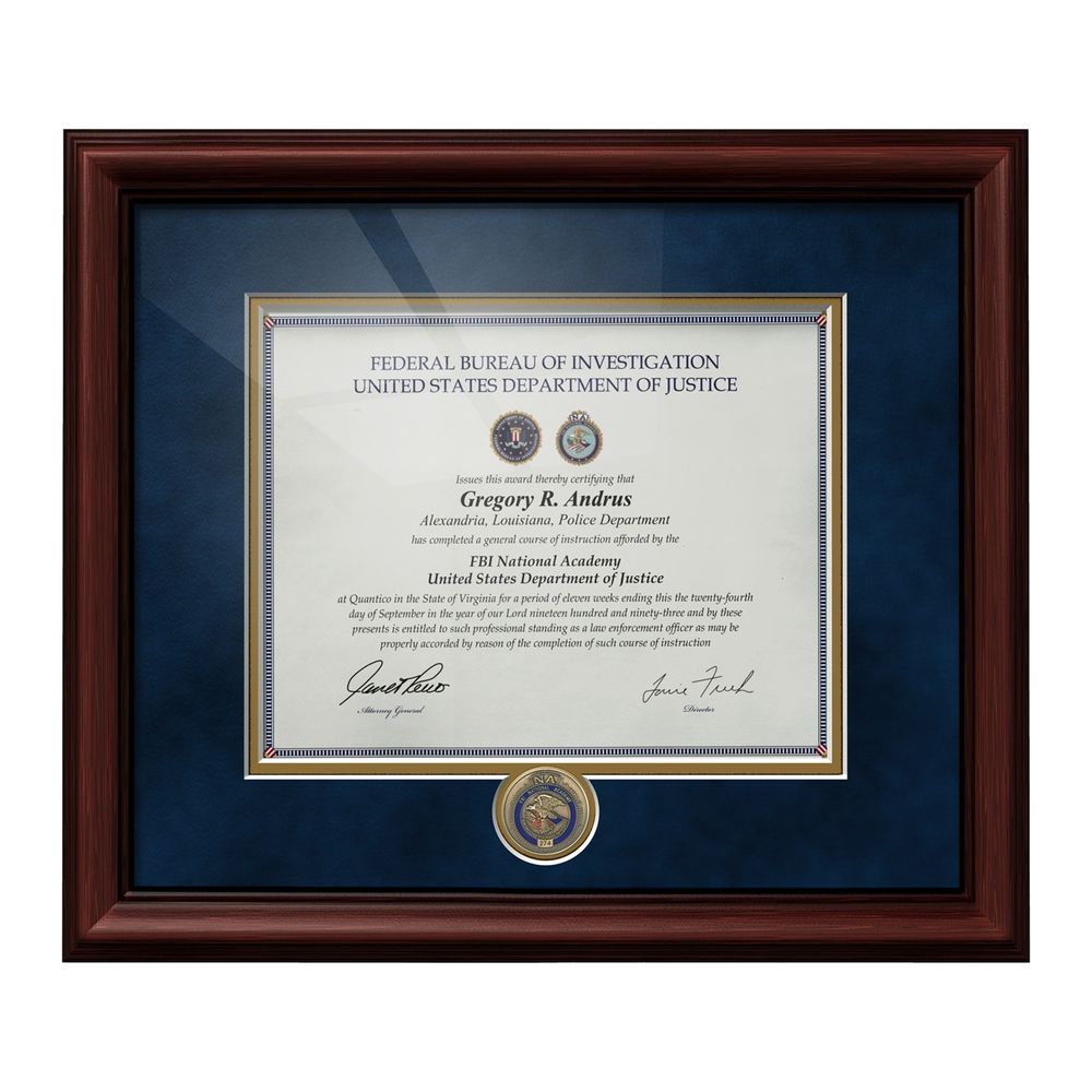 Certificate Frame with Custom Session Coin primary image