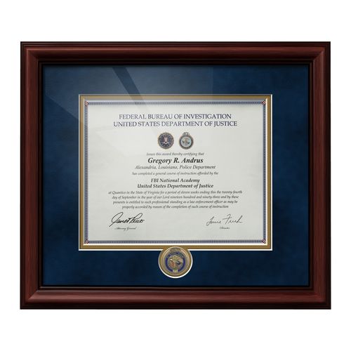 Certificate Frame with Custom Session Coin image thumbnail