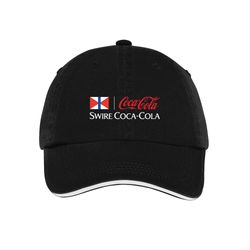 Image of Port Authority Sandwich Bill Cap with Striped Closure