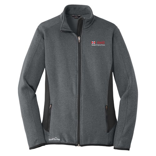 Eddie Bauer Ladies Full-Zip Heather Stretch Fleece Jacket image thumbnail