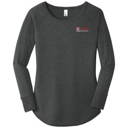 Image of District Made Ladies Perfect Tri Long Sleeve Tunic Tee