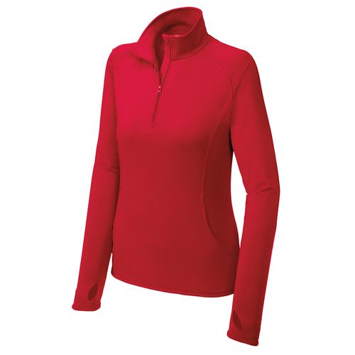 Sport-Tek Ladies Sport-Wick Stretch 1/2-Zip Pullover image thumbnail