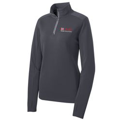 Image of Sport-Tek Ladies Sport-Wick Textured 1/4-Zip Pullover