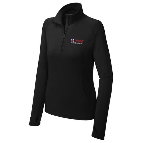 Sport-Tek Ladies Sport-Wick Stretch 1/2-Zip Pullover image thumbnail