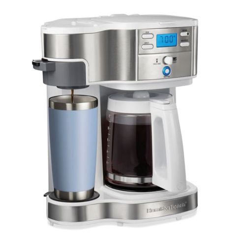 Hamilton Beach 12 Cup 2-Way Programmable Coffeemaker White image thumbnail