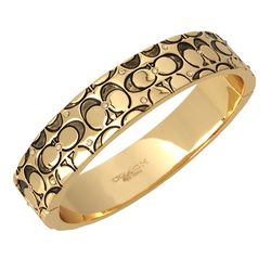 Image of Coach Quilted C Crystals Bangle