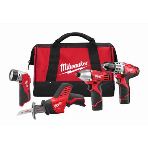 Milwaukee M12 4 Tool Combo Kit image thumbnail