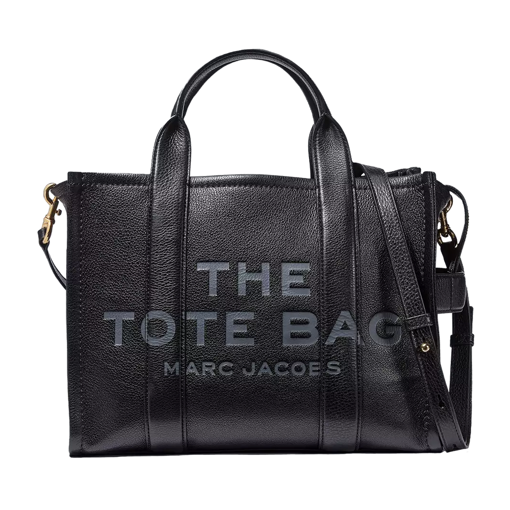 Marc Jacobs The Leather Small Tote Bag Black primary image