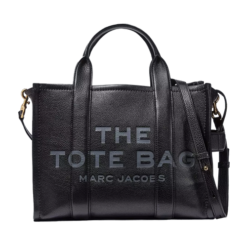 Marc Jacobs The Leather Small Tote Bag Black image thumbnail