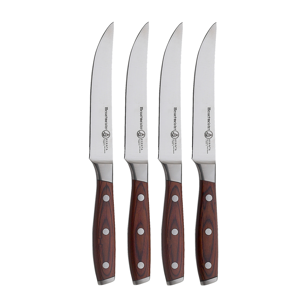 Messermeister Avanta Pakkawood 4-Pc Fine Edge Steak Knife Set primary image