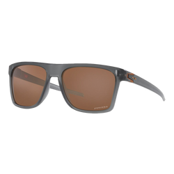 Image of Oakley Leffingwell Sunglasses Matte Grey Smoke/Prizm Tungsten, Size 57 frame