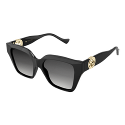 Image of Gucci Womens GG1023S Sunglasses Black/Grey Gradient, Size 54 frame