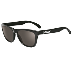 Image of Oakley Frogskins Sunglasses Polished Black/Grey, Size 55 frame