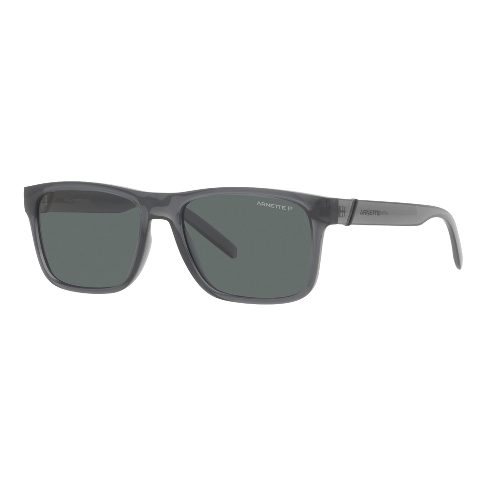 Arnette Polarized Bandra Sunglasses Transparent Grey/Polarized Dark Grey, Size 55 frame primary image