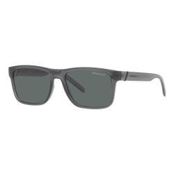 Image of Arnette Polarized Bandra Sunglasses Transparent Grey/Polarized Dark Grey, Size 55 frame