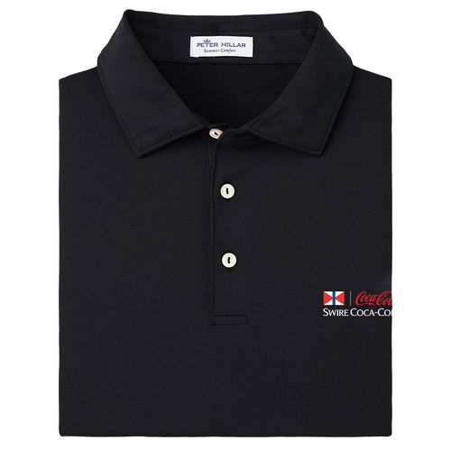 Peter Millar Mens Solid Perf Polo image thumbnail
