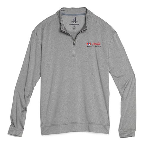 Johnnie-O Mens Flex Quarter Zip - METEOR image thumbnail
