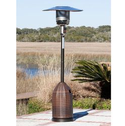 Image of Fire Sense Mocha Wicker Patio Heater