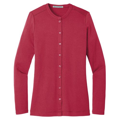 Port Authority Ladies Stretch Button-Front Cardigan image thumbnail