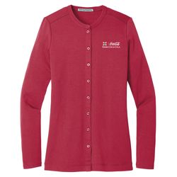 Image of Port Authority Ladies Stretch Button-Front Cardigan