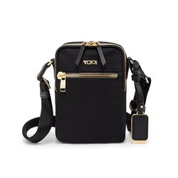 Image of TUMI Voyager Persia Crossbody, Black/Gold