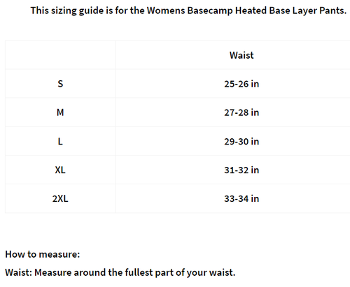 Gobi Basecamp Womens Heated Baselayer Pants image thumbnail