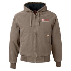 Image of DRI DUCK Cheyenne Boulder Cloth Hooded Jacket with Tricot Quilt Lining