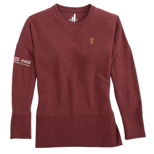 Women’s Johnnie-O Arizona State Britanny Crewneck Sweatshirt  image thumbnail