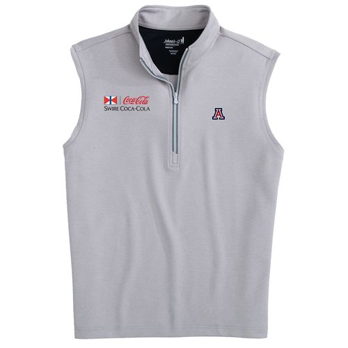 Men’s Johnnie-O University of Arizona Daves Performance ¼ zip Vest  image thumbnail