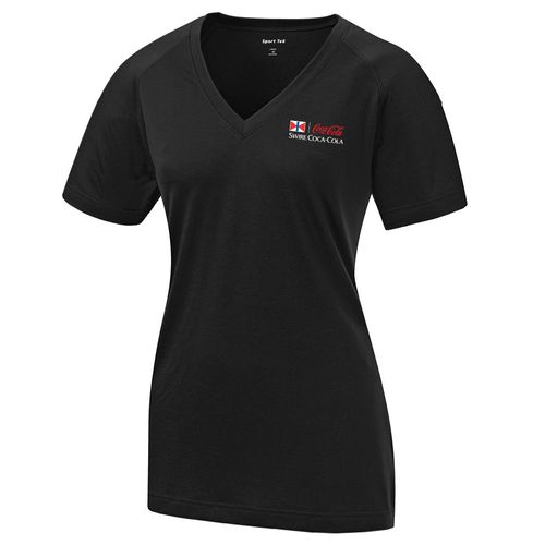 Sport-Tek Ladies Ultimate Performance V-Neck image thumbnail