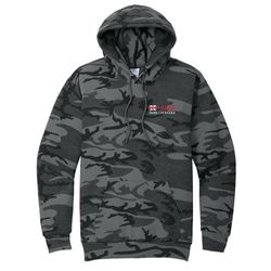 Image of Unisex - Port & Company Core Fleece Camo Pullover Hooded Sweatshirt