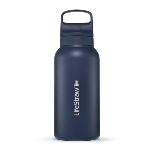 (Min 25) LifeStraw Go 1L Stainless Steel Filtered Water Bottle IMPRINTABLE image thumbnail