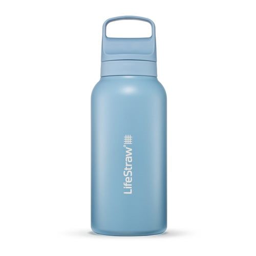 (Min 25) LifeStraw Go 1L Stainless Steel Filtered Water Bottle IMPRINTABLE image thumbnail